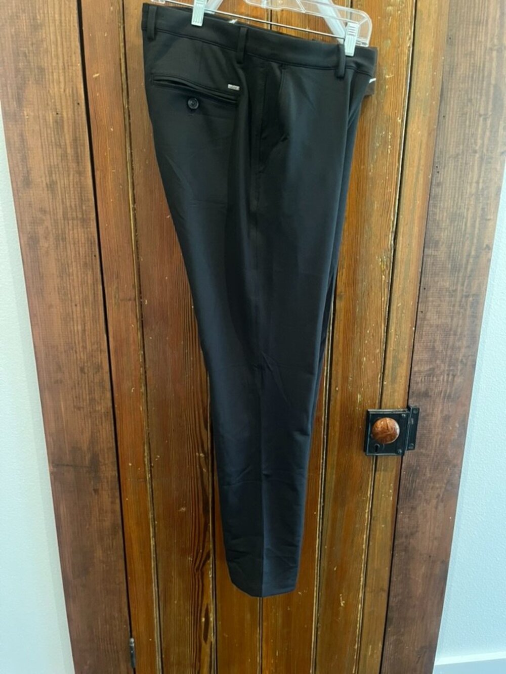 Men's Greg Norman Black Golf Pants